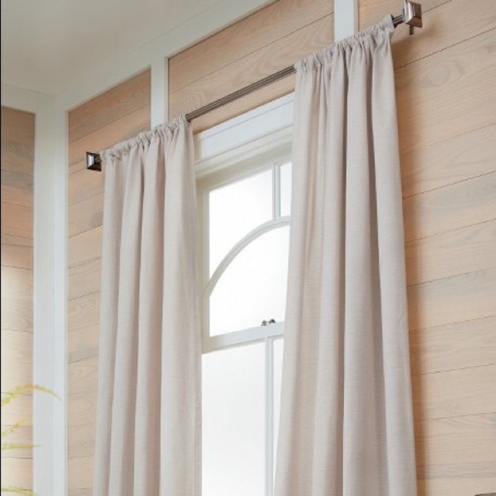 Rod pocket tan curtains ๐ป - Picture 2 of 5
